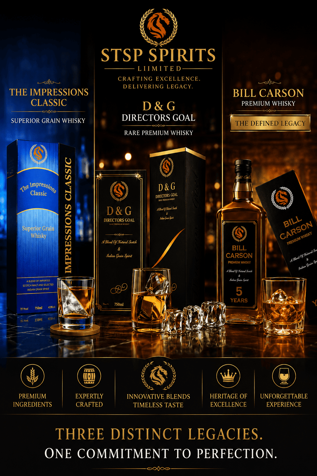 STSP Spirits Limited- Manufacturer of Innovative Whisky Blends a Product in Kolkata, Asansol, India (IMFL).